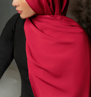 Plain Chiffon - Hot Pink
