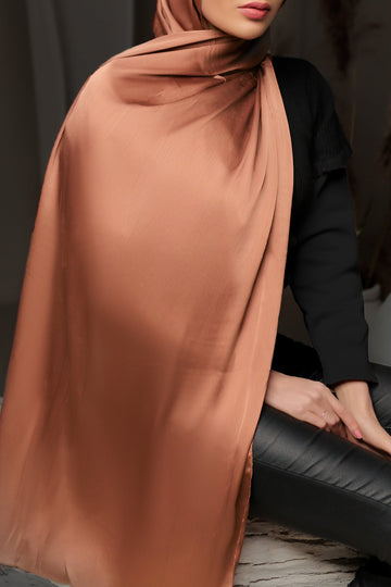 Crinkle Satin - Rose Gold