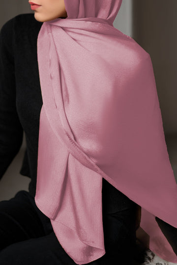 Crinkle Satin - Charm Pink