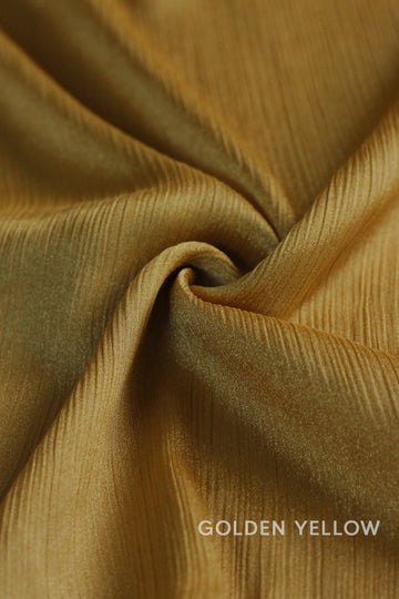Crinkle Satin - Golden Yellow