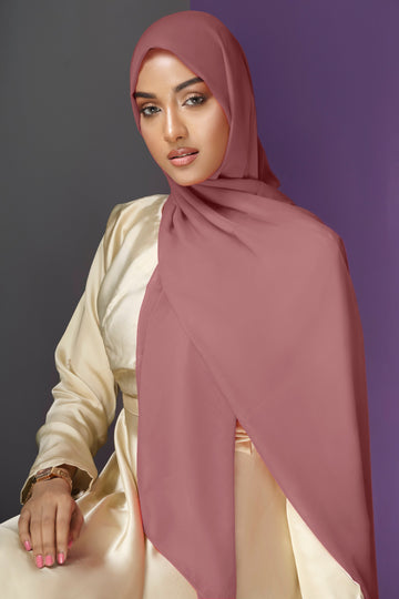 Plain Chiffon - Spice Rust
