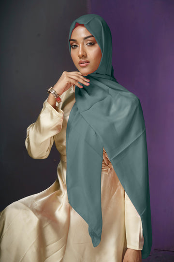 Plain Chiffon - Majestic blue