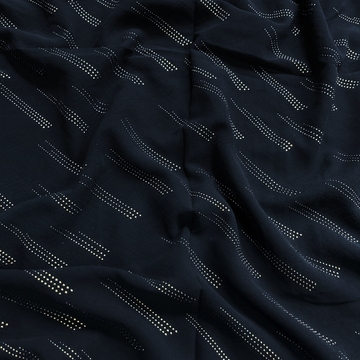 Dew Drop Chiffon - Navy Blue