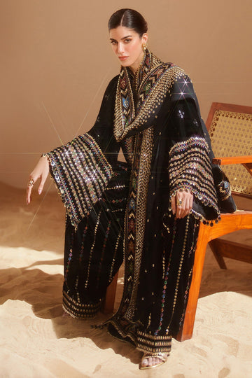 3 Piece Embroidered Velvet By Jazmin - STITCHED