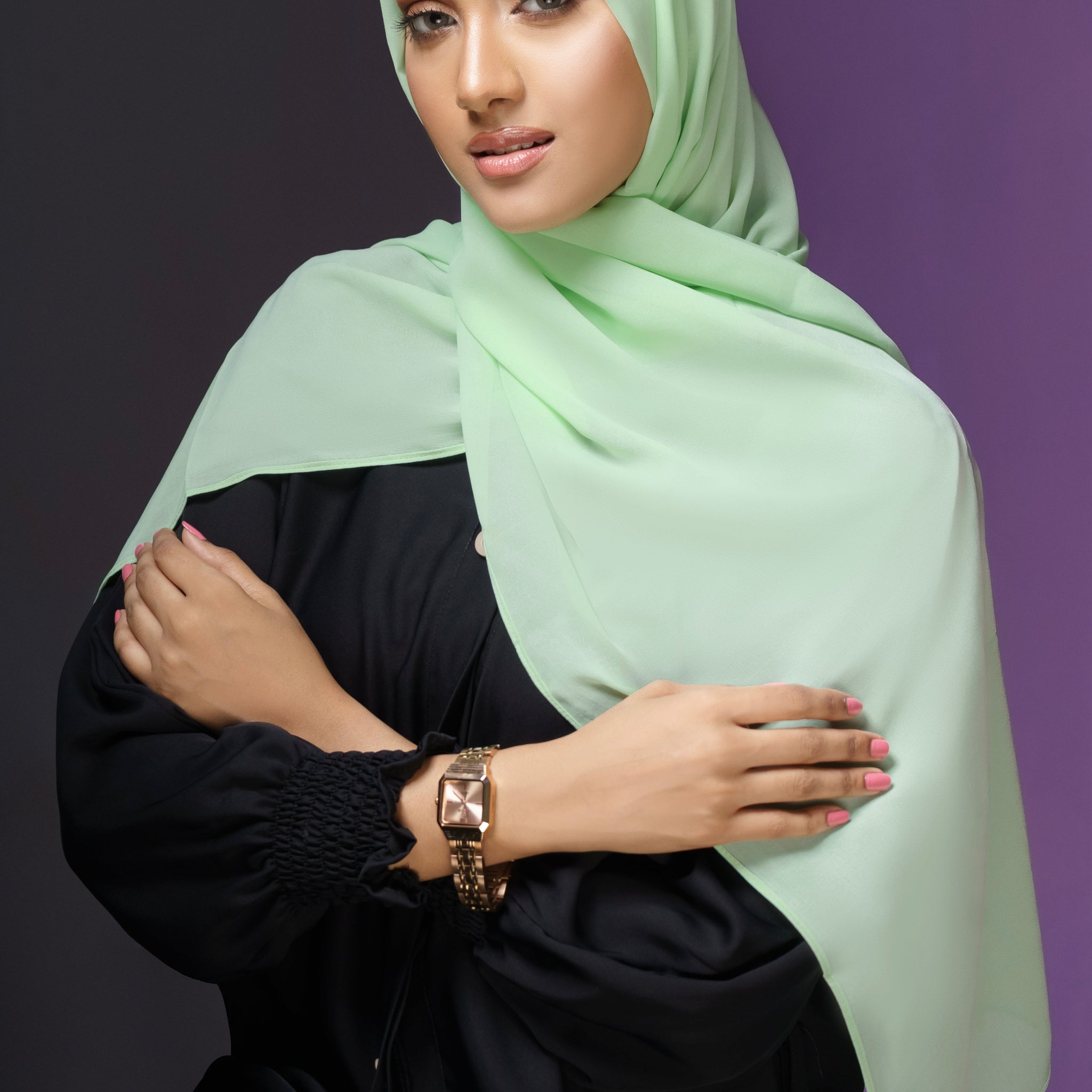 Plain Chiffon - Light Green