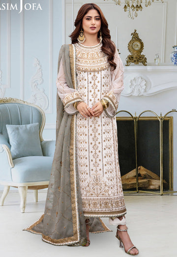 3 Piece Stitched - Luxury Embroidered Chiffon | AsimJofa