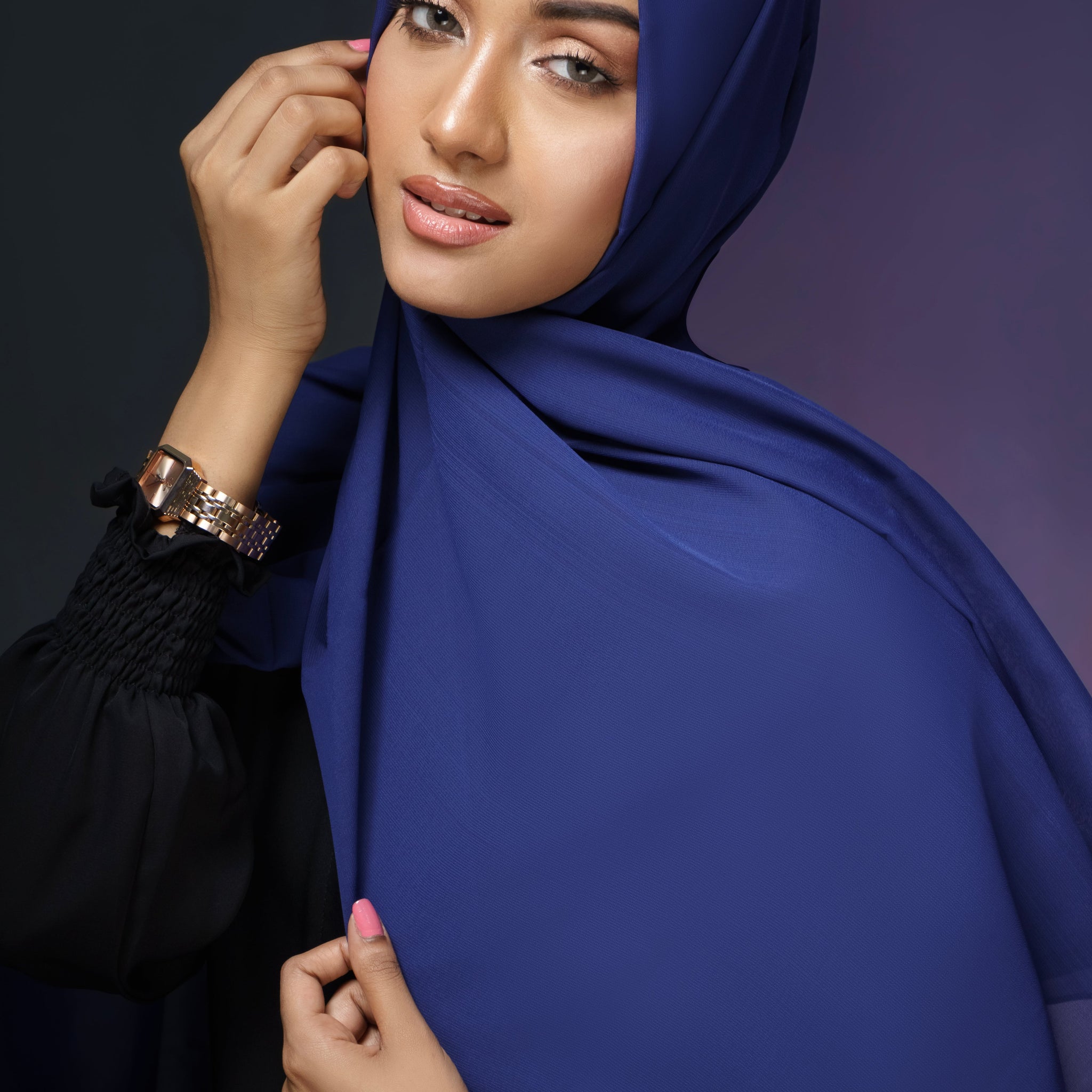 Plain Chiffon - Royal Blue
