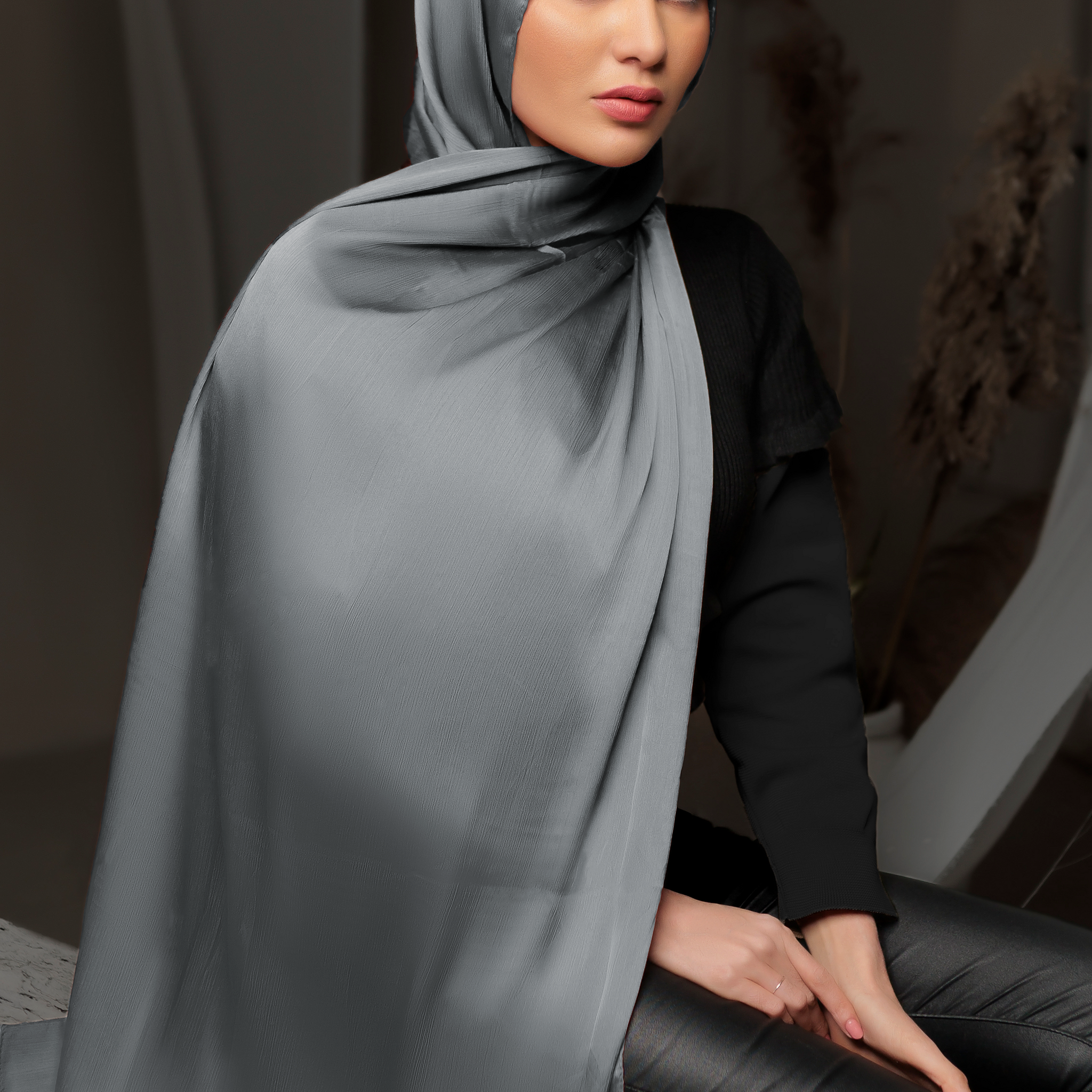 Luxe Satin - Blueish Grey