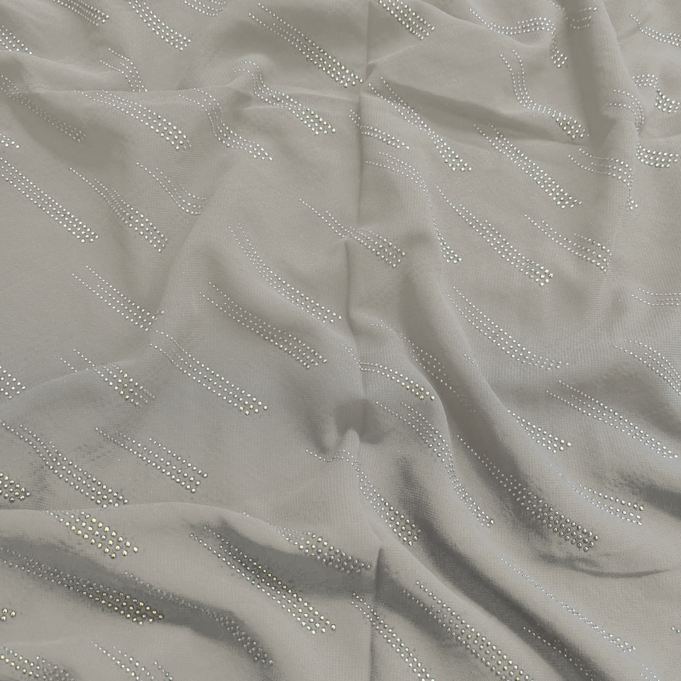 Dew Drop Chiffon - White